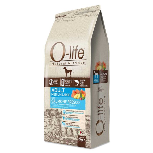 Bauzaar O-life Dog Grain Free Adult Medium/Large Salmone fresco Prezzo di fabbrica