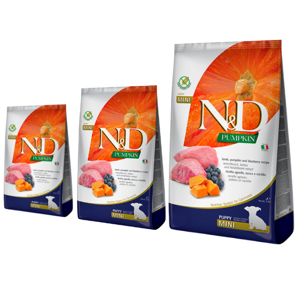 Bauzaar Farmina N&D Grain Free Pumpkin Puppy Mini Agnello e Mirtillo Comprare a buon mercato