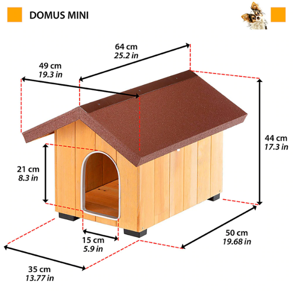 Bauzaar Cuccia per cani da esterno in legno Domus Ferplast Lightning offer