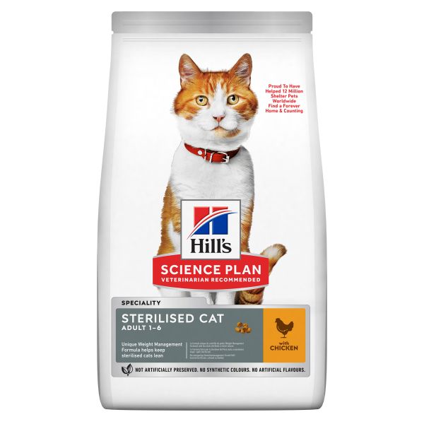 Bauzaar Hill's Science Plan Adult Sterilised Cat Alimento per Gatti al Pollo