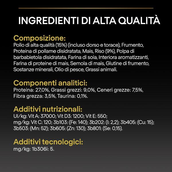 Bauzaar Purina Pro Plan Light Sterilised All Size Adult Crocchette Cane Pollo Sostegno trimestrale