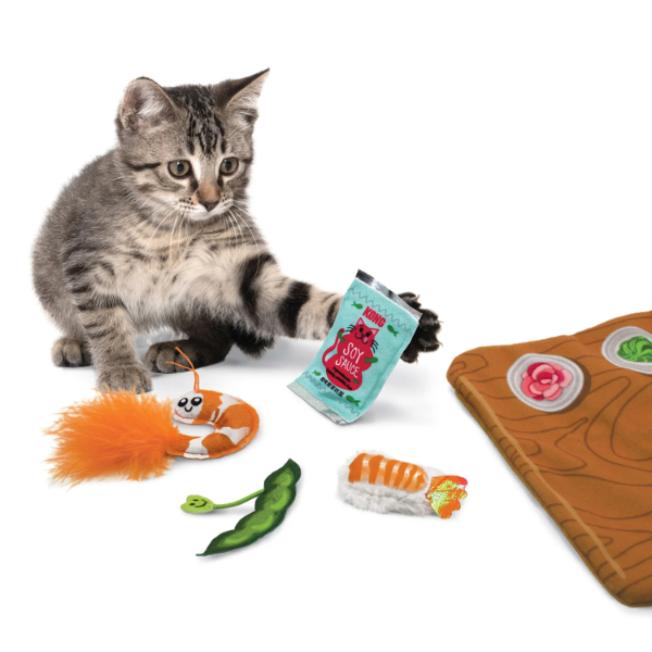 Bauzaar Kong tappettino interattivo per gatti con Catnip Sushi Solo un giorno rimasto