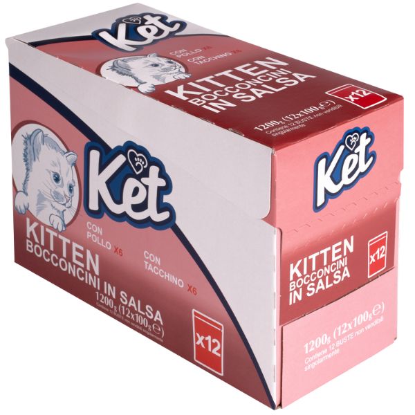 Bauzaar Ket Kitten Bocconcini in salsa multipack 12x100 gr Super sconto