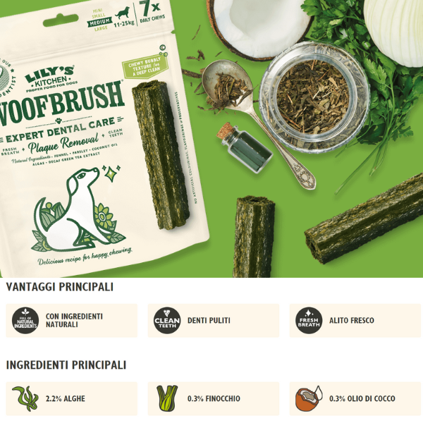 Bauzaar Lily's Kitchen Woofbrush Dental Snack Officina