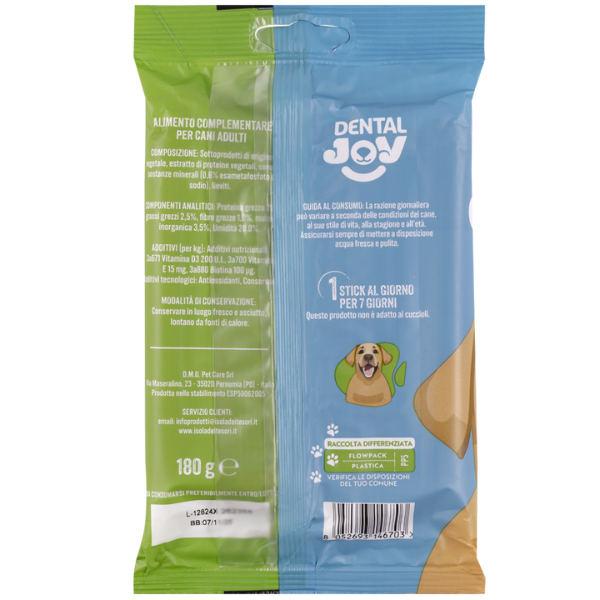 Bauzaar DentalJoy Dog Adult Medium/Large Snack Dentali Vegetale Italy