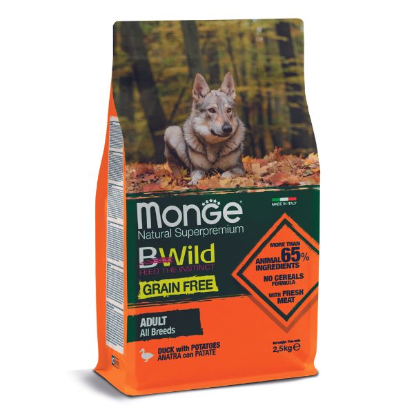 Bauzaar Monge BWild Grain Free Adult All Breeds Anatra e Patate