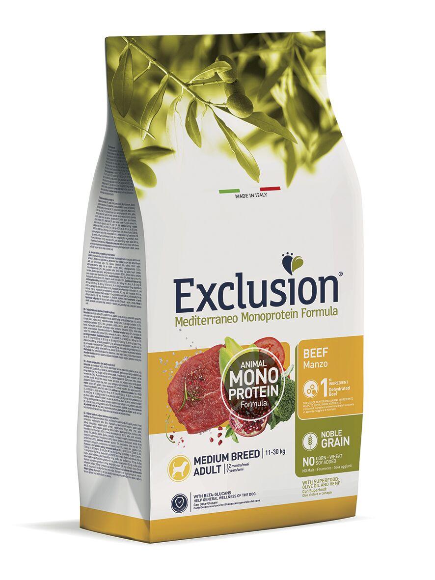 Bauzaar Exclusion Mediterraneo Adult Medium Breed Manzo