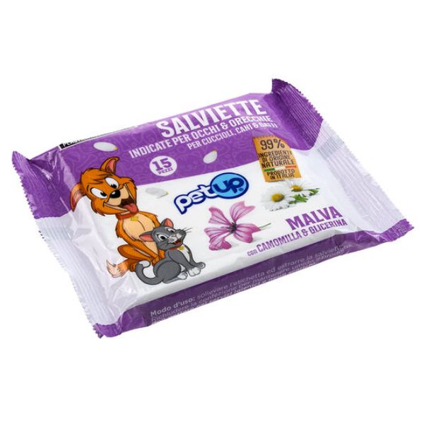 Bauzaar Salviette per occhi e orecchie PetUp