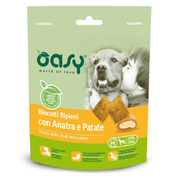 Bauzaar Oasy Dog Biscotti Ripieni 80 gr Novità