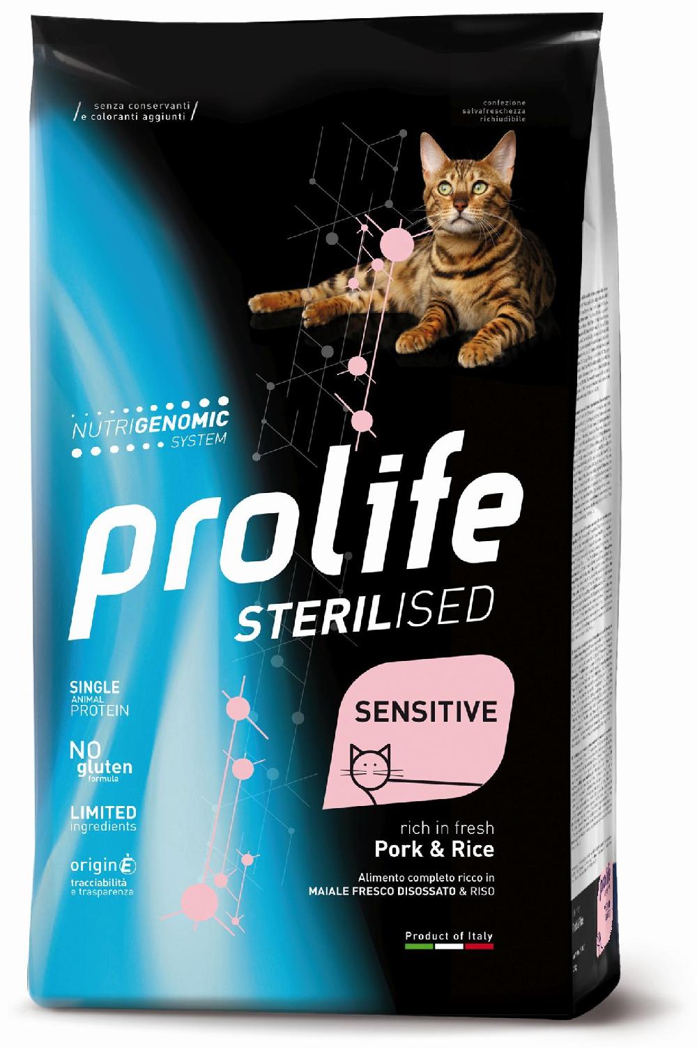 Bauzaar Prolife Sterilised Gatto Sensitive Maiale e Riso