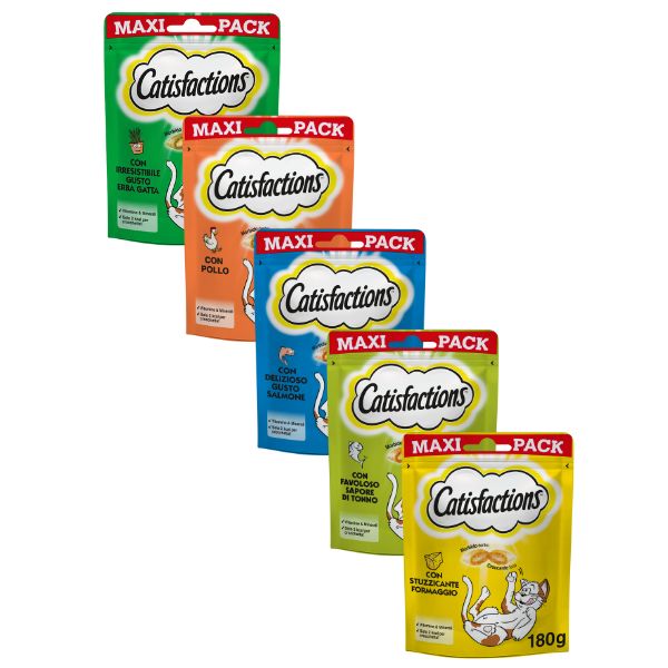 Bauzaar Catisfactions snack per gatti Maxi Pack 180 gr