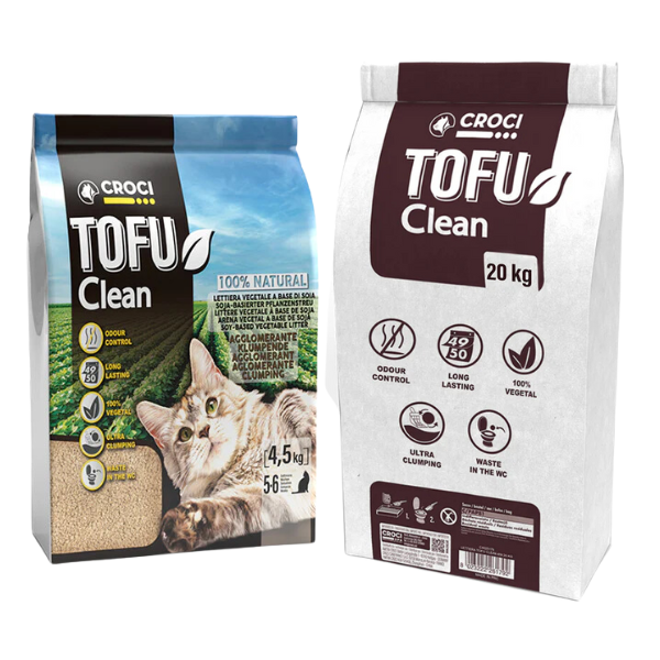 Bauzaar Lettiera per gatti Tofu Clean Croci Offerta Pasqua