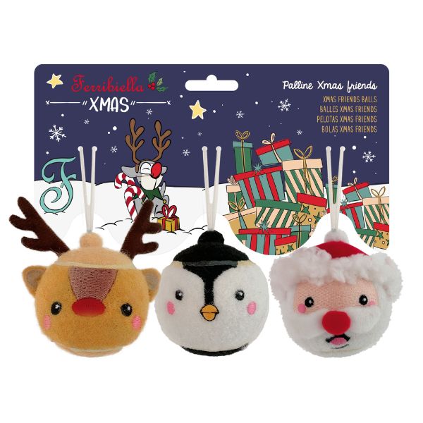 Bauzaar Pallina per cani Xmas Friends per albero di Natale Ferribilla
