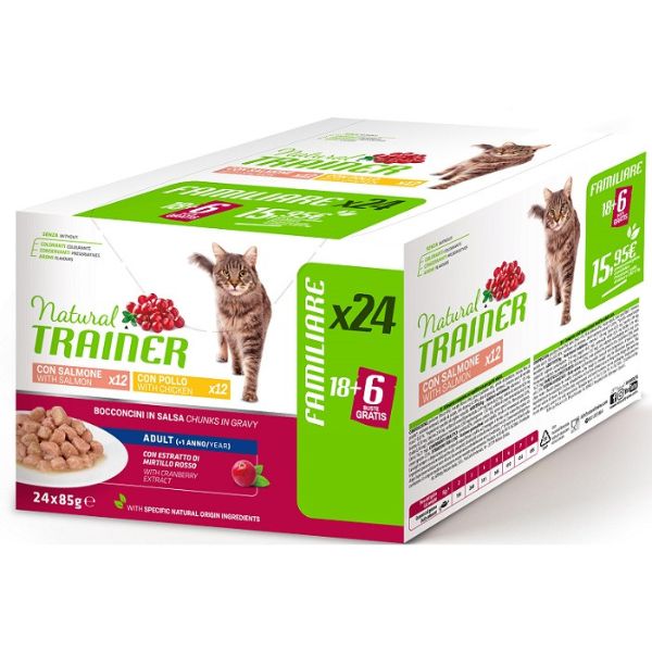 Bauzaar Natural Trainer Cat Adult multipack 24 x 85 gr