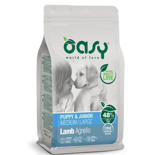 Bauzaar Oasy Monoproteico Puppy Medium Large Agnello