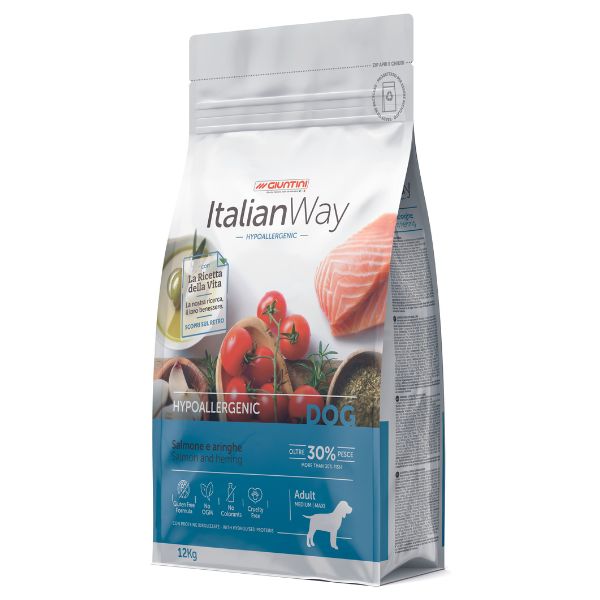 Bauzaar ItalianWay Medium/Maxi Adult Hypoallergenic Salmone e Aringhe