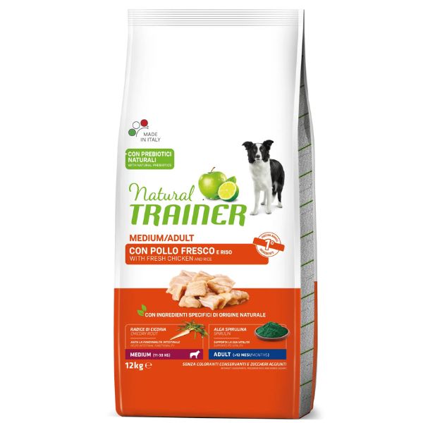 Bauzaar Natural Trainer Adult Medium con Pollo Fresco e riso