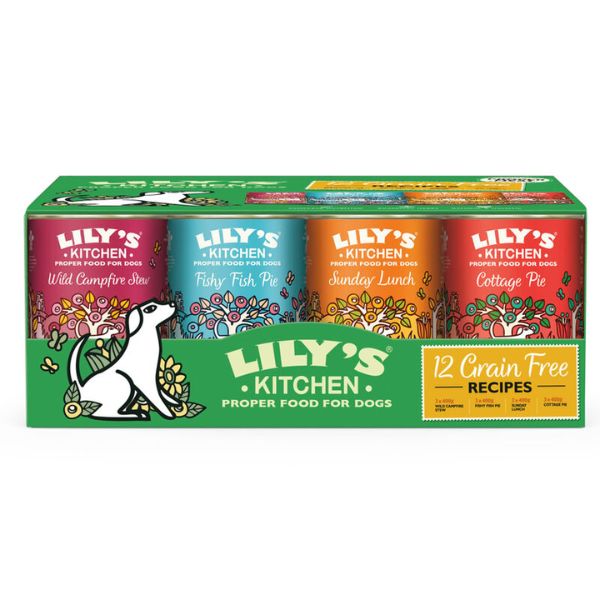 Bauzaar Lily's Kitchen Dog multipack 12x400 g Grain Free Dinners Qualità Garantita