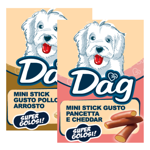 Bauzaar Dag Dog Adult All Breeds snack morbidi Mini Stick super golosi 50 gr