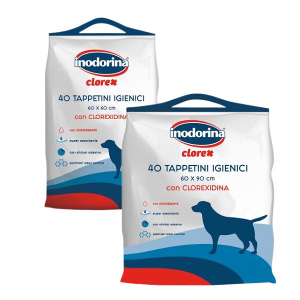 Bauzaar Inodorina Tappetini assorbenti igienici per cani Clorex