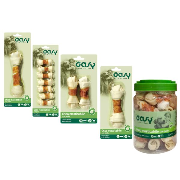 Bauzaar Oasy Osso masticabile per cani adulti con Pollo