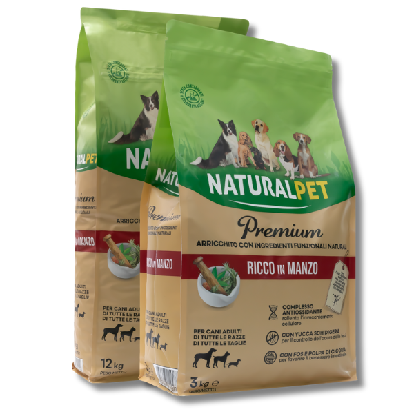 Bauzaar NaturalPet Premium Adult All Breeds Manzo