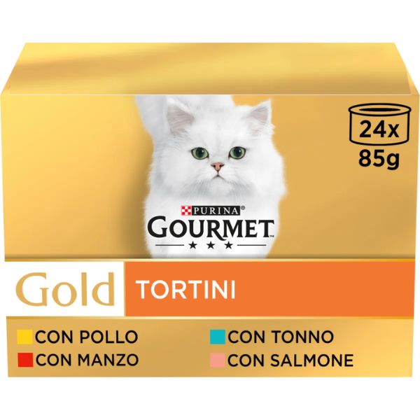 Bauzaar Purina Gourmet Gold Tortini Umido Gatto Multipack 24x85g