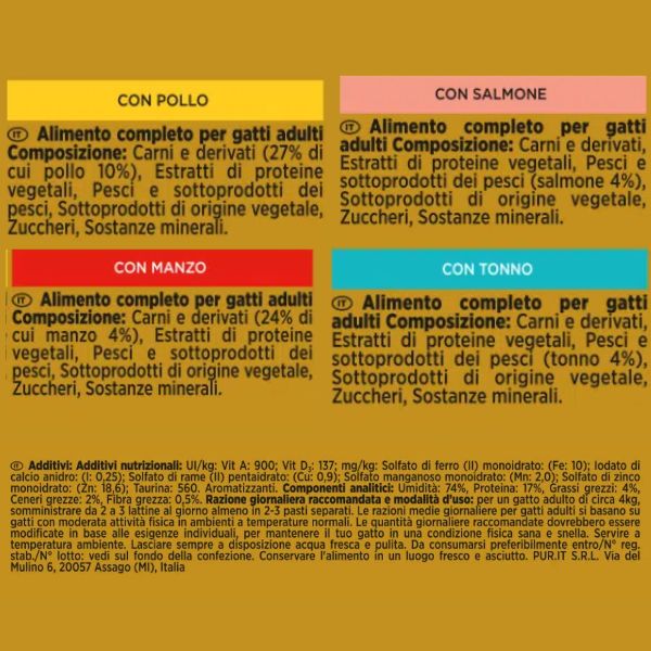 Bauzaar Purina Gourmet Gold Tortini Umido Gatto Multipack 24x85g Offerta Giorno del Papà