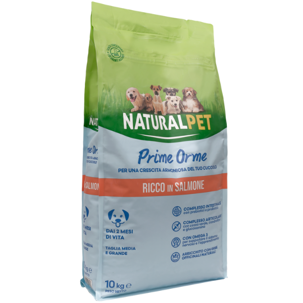 Bauzaar NaturalPet Puppy Prime Orme Medium/Large Salmone