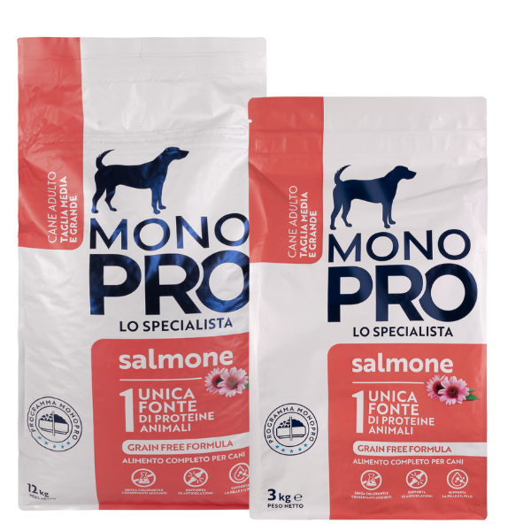 Bauzaar Monopro lo specialista Adult Medium/Large Grain Free Salmone