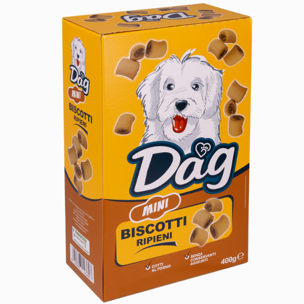 Bauzaar Dag Dog Adult Mini biscotti ripieni per cani