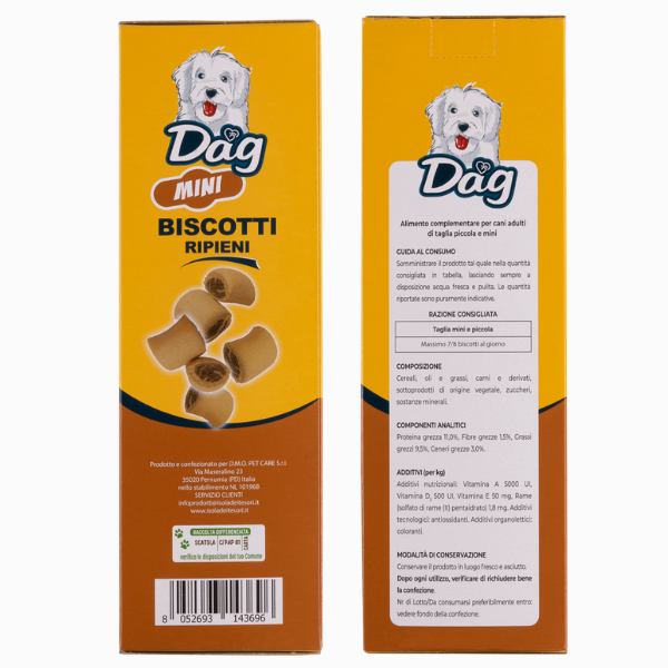 Bauzaar Dag Dog Adult Mini biscotti ripieni per cani In vendita