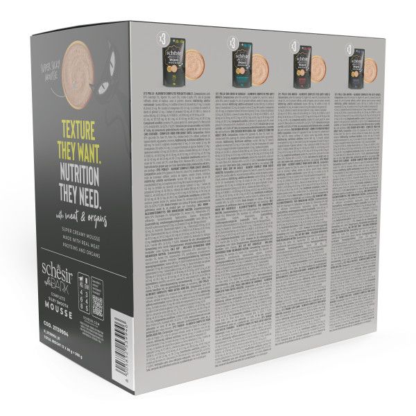 Bauzaar Schesir After Dark Cat Velvet Mousse Variety pack 12x80 gr Italia