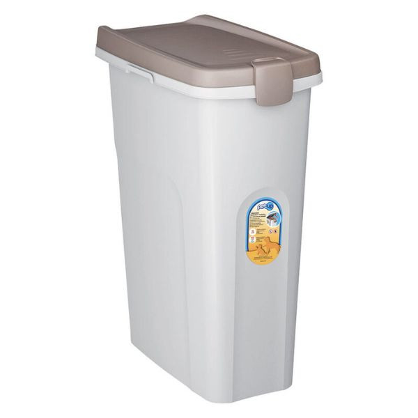 Bauzaar Porta crocchette Bidone con ruote Crock-Box PetUp