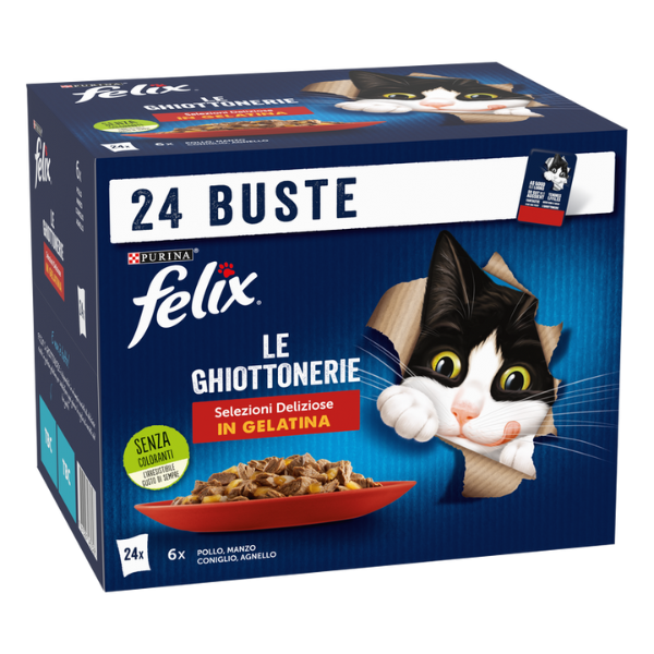 Bauzaar Purina Felix Le Ghiottonerie Selezioni Deliziose Multipack 24x85 gr