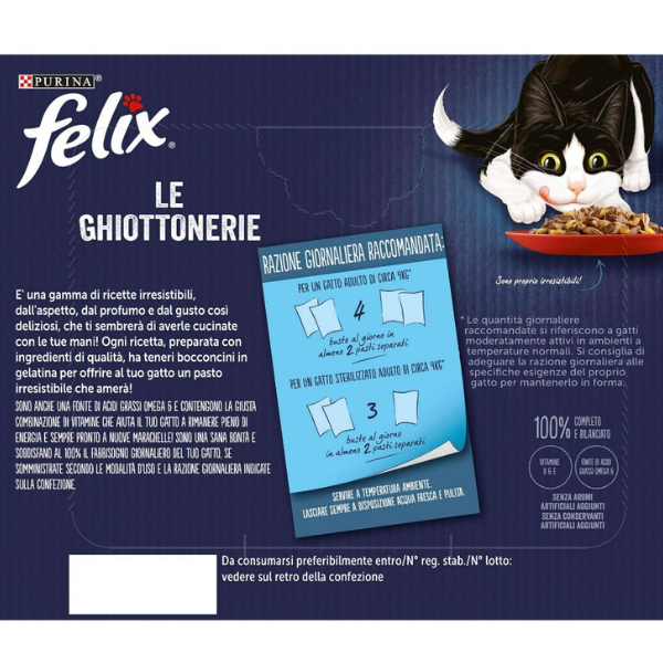 Bauzaar Purina Felix Le Ghiottonerie Selezioni Deliziose Multipack 24x85 gr Vendite stagionali