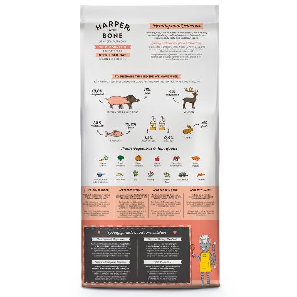 Bauzaar Harper and Bone Sterilised Cat Grain Free Wild mountain Black Friday