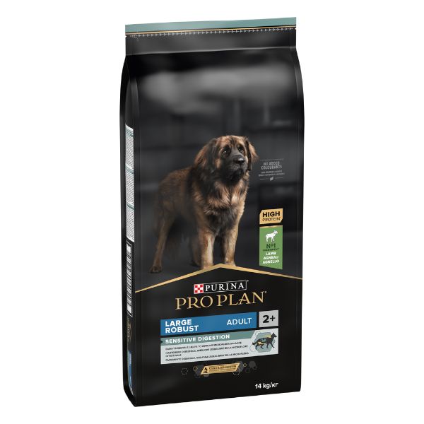 Bauzaar Purina Pro Plan Sensitive Digestion Large Robust Adult Crocchette Cane Agnello