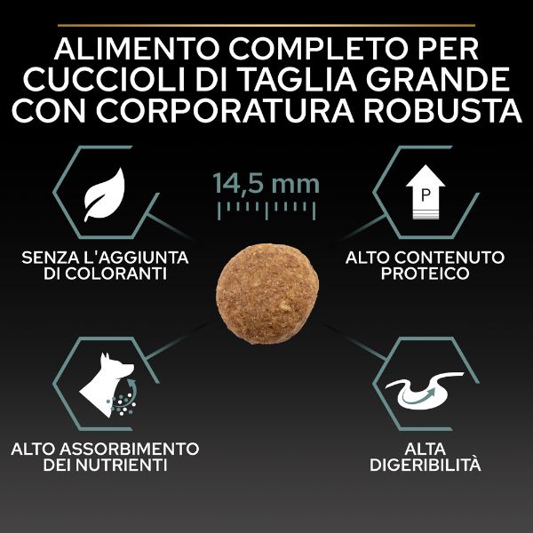 Bauzaar Purina Pro Plan Sensitive Digestion Large Robust Adult Crocchette Cane Agnello Smaltimento dello stoccaggio