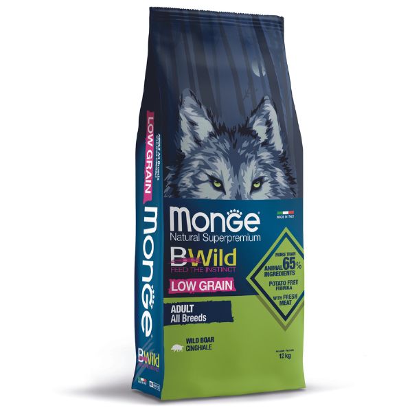 Bauzaar Monge BWild Low Grain Adult al Cinghiale