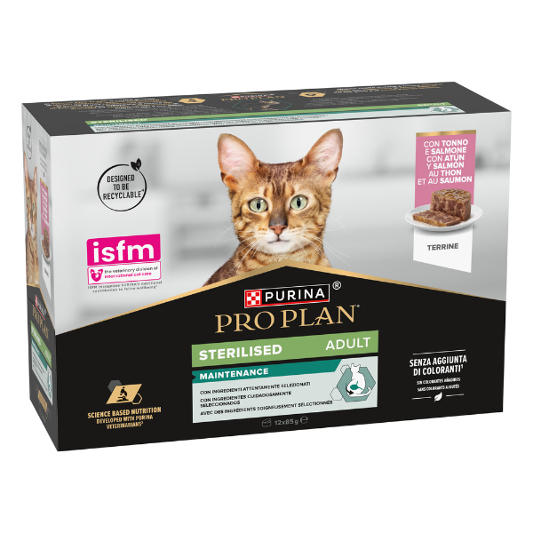 Bauzaar Purina Pro Plan Cat Adult Sterilised Maintenance Terrine Multipack 12x85g