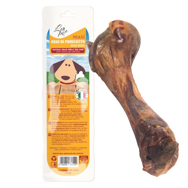 Bauzaar Osso di Prosciutto Snack per cani Leopet