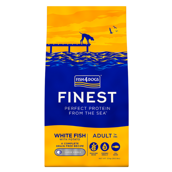 Bauzaar Fish4Dogs Ocean White Fish Large Pezzi Unici