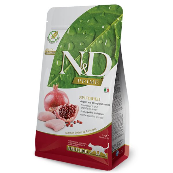 Bauzaar Farmina N&D Prime Feline Neutered Grain Free Pollo e Melograno