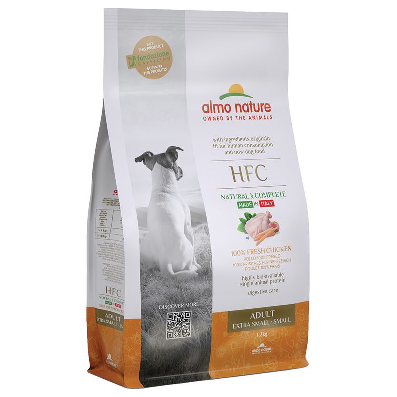 Zooplus Almo Nature HFC Adult XS-S Pollo Crocchette per cani