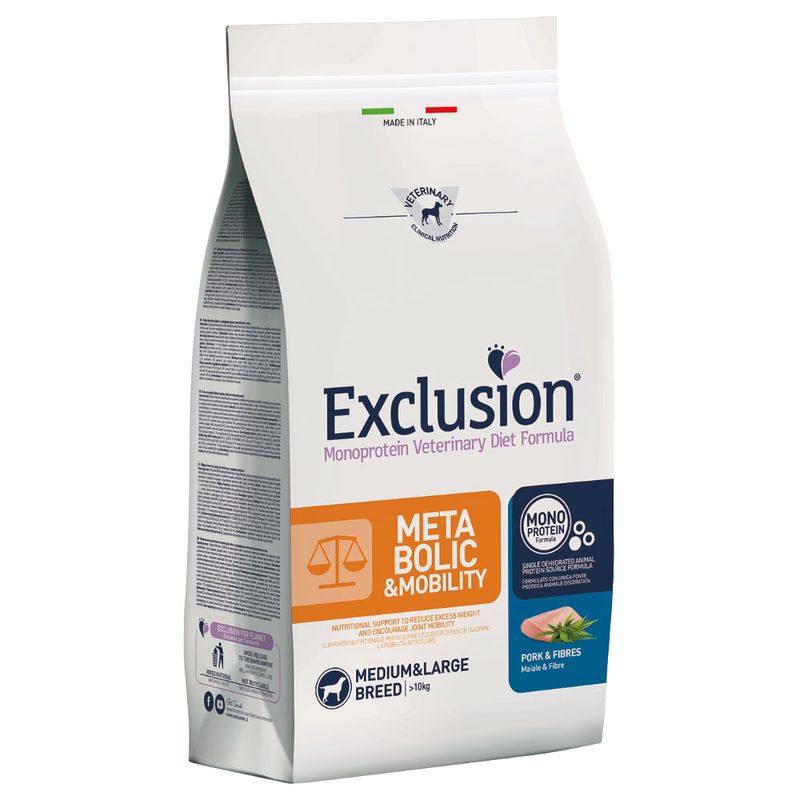 Zooplus Exclusion Diet Metabolic & Mobility Maiale e Fibre Medium/Large Saldi