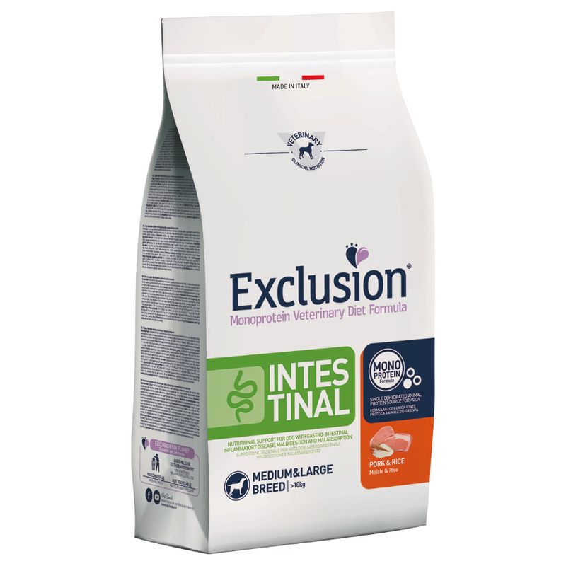 Zooplus Exclusion Intestinal Maiale & Riso Medium & Large Breed Negozio