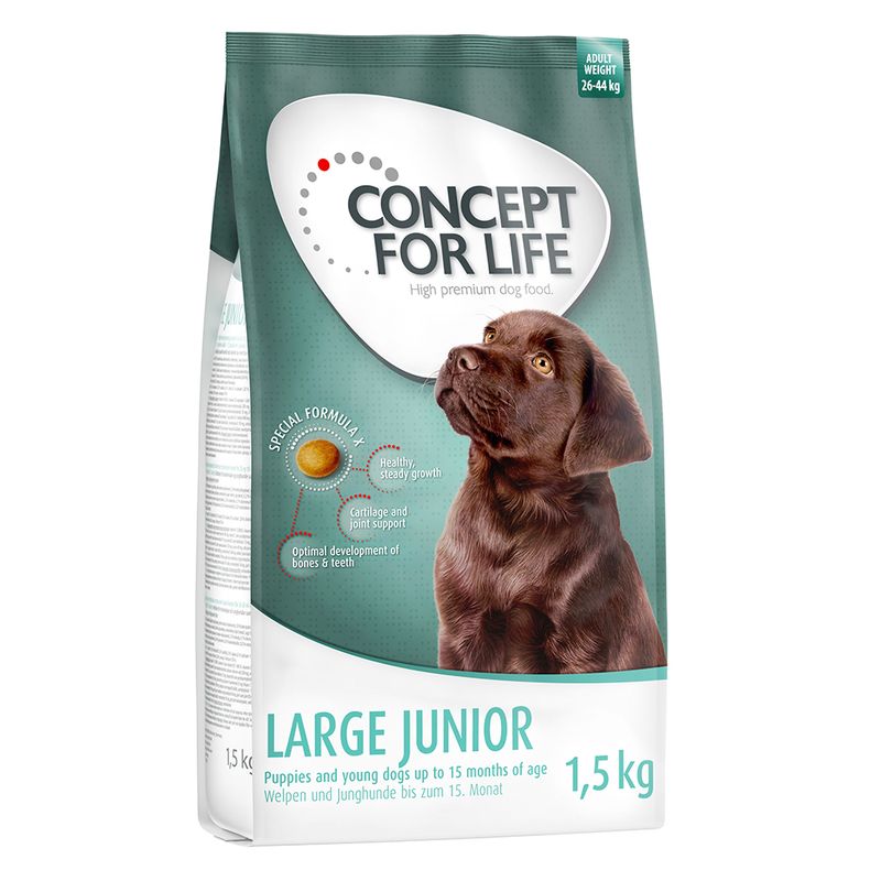 Zooplus Prezzo speciale 1 5 kg Concept for Life Puppy/Junior Crocchette per cane Qualità Garantita