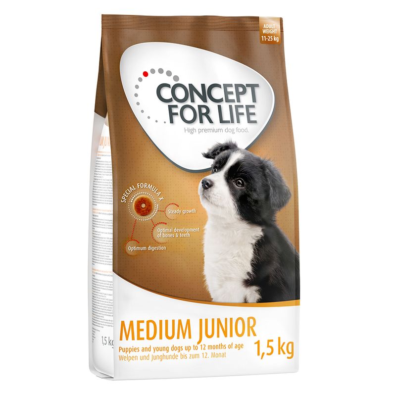 Zooplus Prezzo speciale 1 5 kg Concept for Life Puppy/Junior Crocchette per cane Qualità Garantita