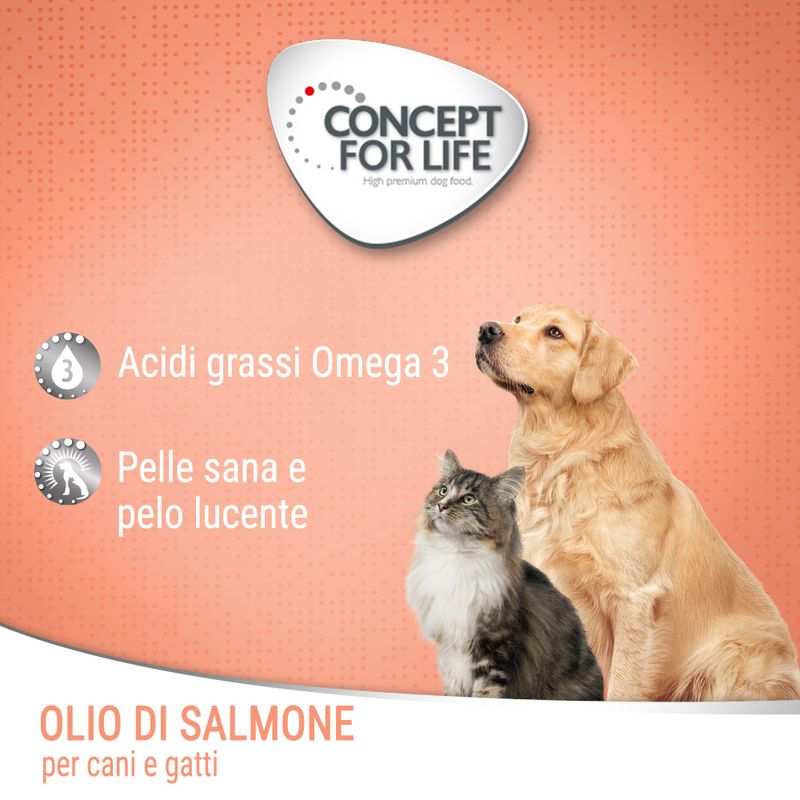 Zooplus Concept for Life Olio di salmone per cani e gatti Promozione Limitata